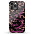 3D Camo Initials Dark Tort iPhone Case