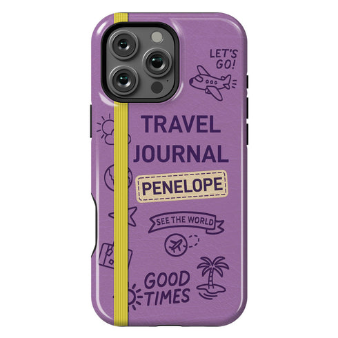 Personalized Classic Travel Journal iPhone Case