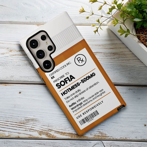 Personalized Funny Prescription Pill Bottle Galaxy Case