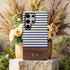 Custom Initials Rustic Wood Stripes Galaxy Case