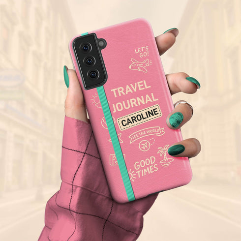 Personalized Classic Travel Journal Galaxy Case