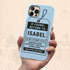 Personalized Lost & Found Tag iPhone Case