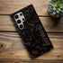 Custom Name Dark Tortoiseshell Serif Galaxy Case