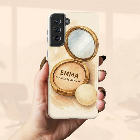 Personalized Soft Glam Flawless Makeup Galaxy Case