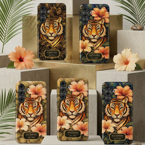 Personalized Royal Tiger Garden Galaxy Case