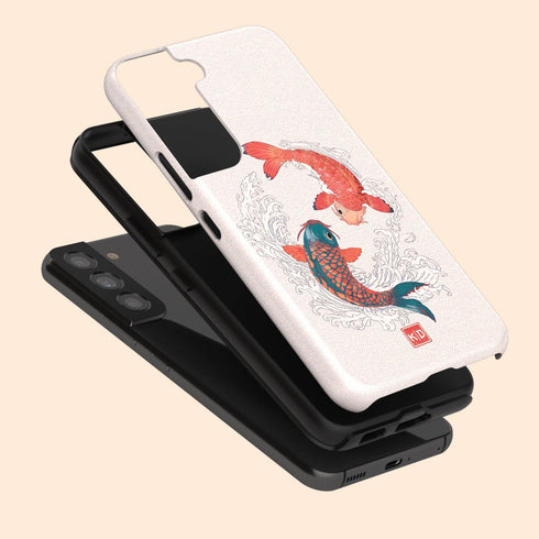 Personalized Yin Yang Koi Harmony Galaxy Case