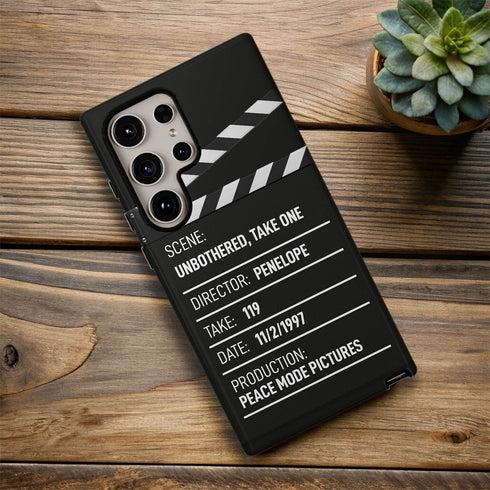 Personalized Movie Directors Clapperboard Galaxy Case
