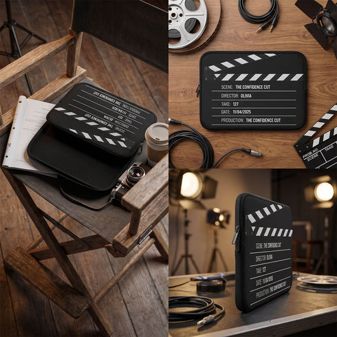 Personalized Movie Director Clapperboard Laptop Sleeve