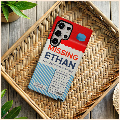 Personalized Emotional Milk Carton Galaxy Case