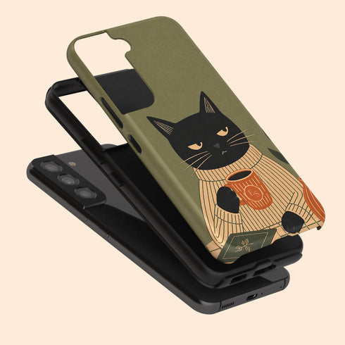 Personalized Judgy Cat Galaxy Case