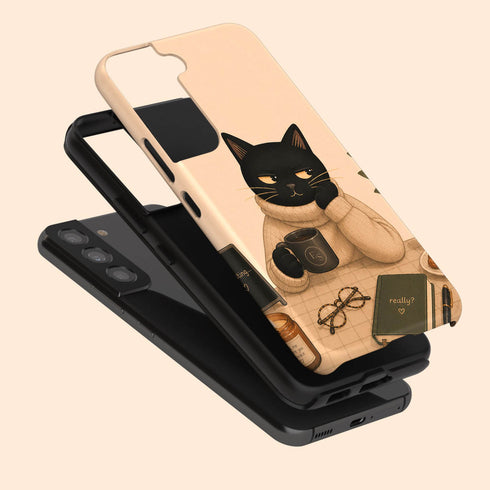 Personalized Do Not Disturb Cat Galaxy Case