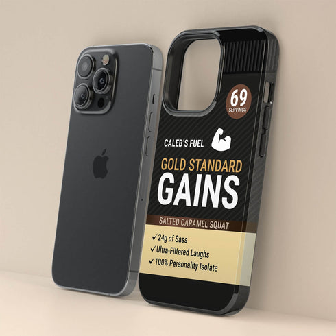 Personalized Gym Rat Protein Powder iPhone Case
