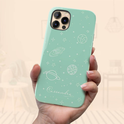 Personalized Pastel Universe Colors iPhone Case