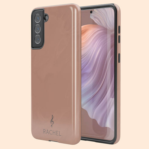 Custom G Clef Music Note Symbol Galaxy Case