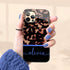 Custom Name Dark Tortoiseshell iPhone Case