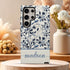 Custom Name Blue Bird & Flower Galaxy Case