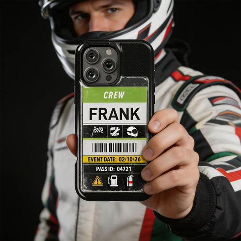 Personalized Racing Pass iPhone Case