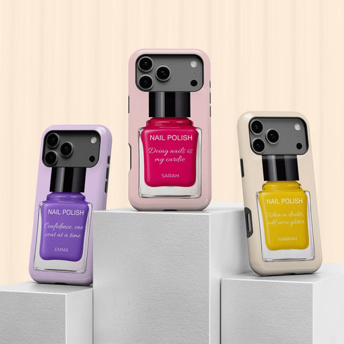 Personalized Glossy Nail Polish iPhone Case