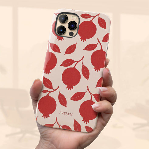 Personalized Pomegranate Bloom iPhone Case