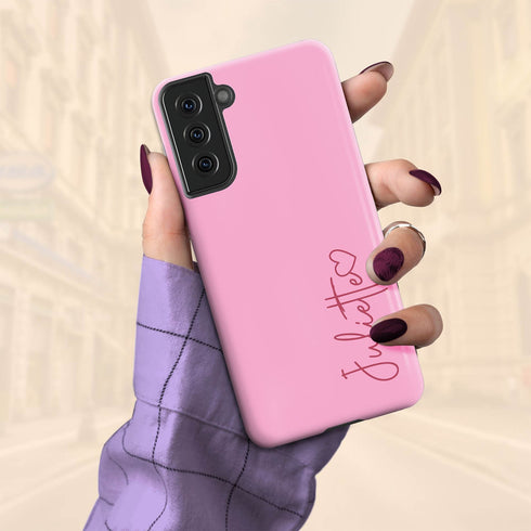 Personalized Cute Vibrant Heart Accent Galaxy Case