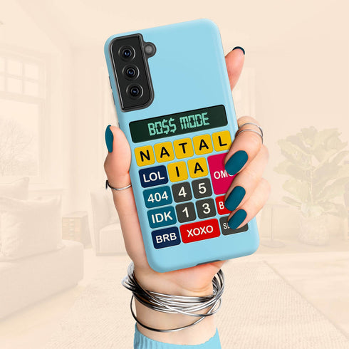 Personalized Retro Calculator Galaxy Case