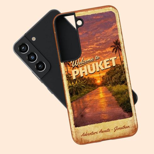 Custom Tropical Island Escape Galaxy Case