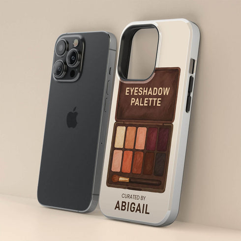 Personalized Glamour Eyeshadow Makeup Palette iPhone Case