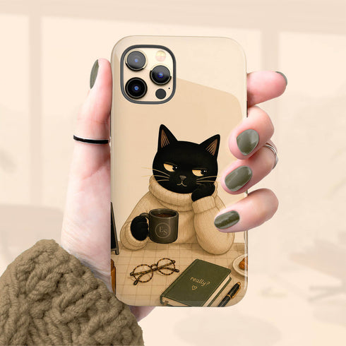 Personalized Do Not Disturb Cat iPhone Case