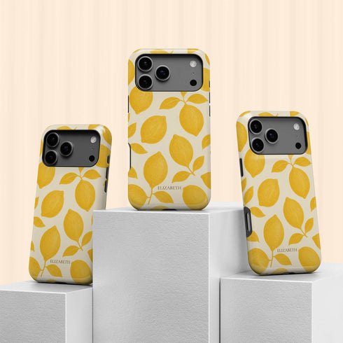 Personalized Amalfi Lemon iPhone Case