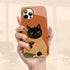 Personalized Zen Wine Cat iPhone Case