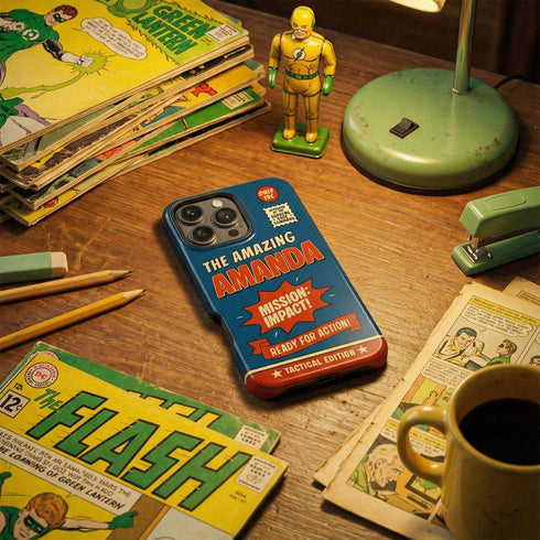 Personalized Retro Comic Book iPhone Case