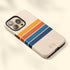 Custom Initials Retro Stripes iPhone Case