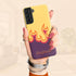 Personalized Cool Flame Effect Galaxy Case