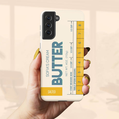 Custom Name Butter Cream Galaxy Case