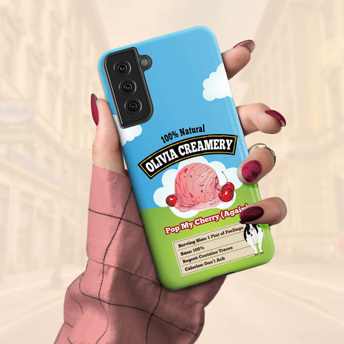 Personalized Emotional Support Ice Cream Pint Galaxy Case