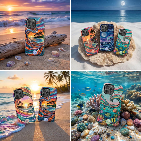 Personalized Ocean Flow iPhone Case