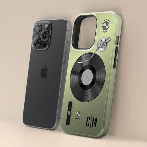 Personalized Classic Vinyl Record Player iPhone Case