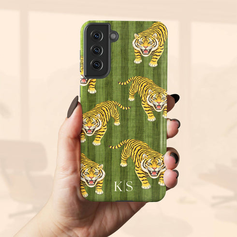 Personalized Bold Imperial Tiger Galaxy Case