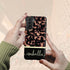 Custom Name Dark Tortoiseshell Galaxy Case