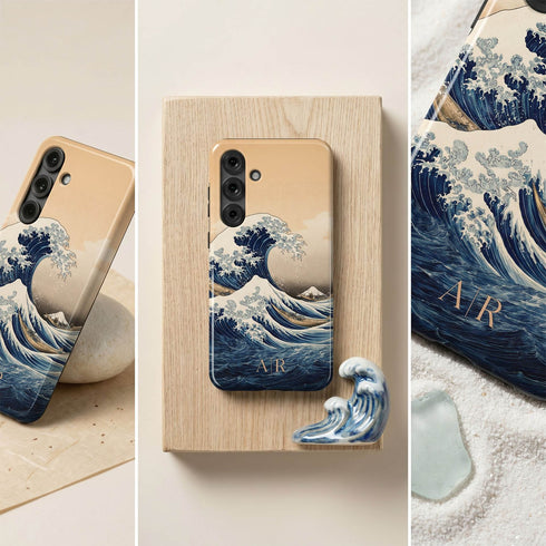 Custom The Great Wave off Kanagawa Galaxy Case