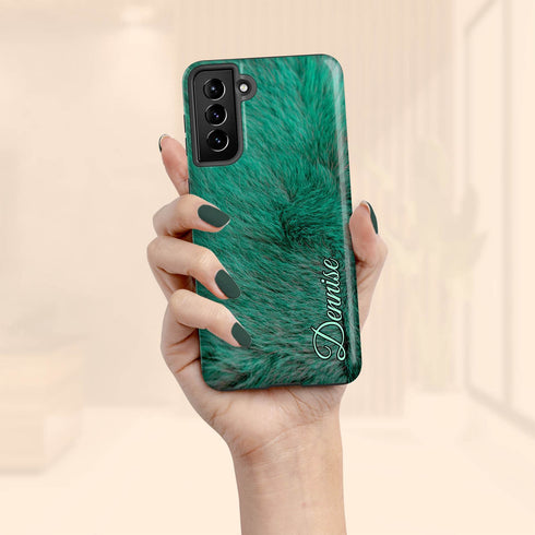 Personalized Whimsical Animal Fur Galaxy Case