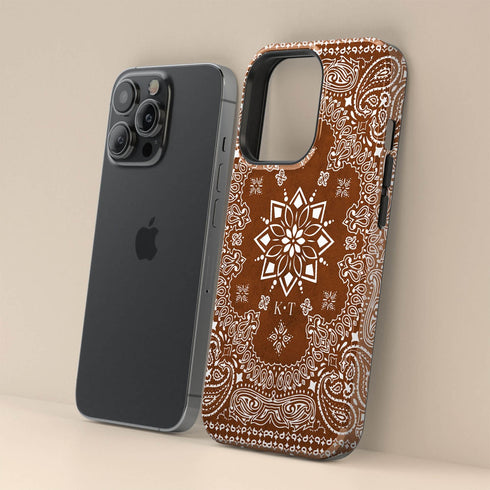 Personalized Iconic Paisley Bandana iPhone Case