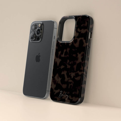 Custom Signature Name Tortoiseshell iPhone Case