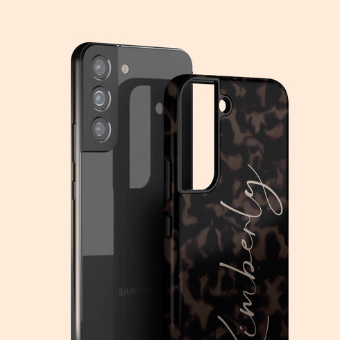 Tortoiseshell Custom Signature Name Galaxy Case