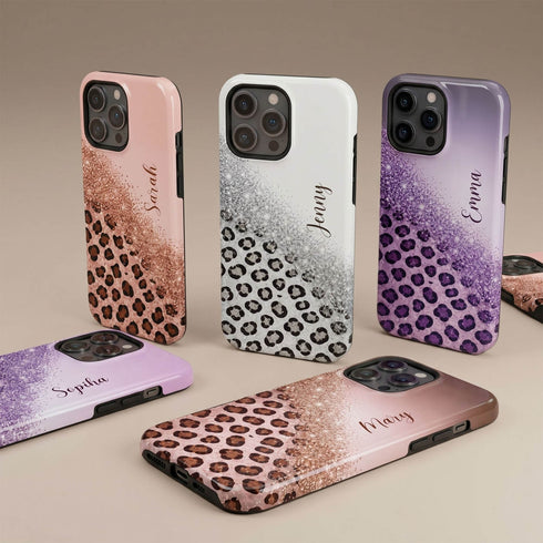 Personalized Leopard Glam iPhone Case