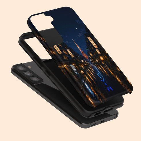 Personalized Tokyo Rainlight Galaxy Case