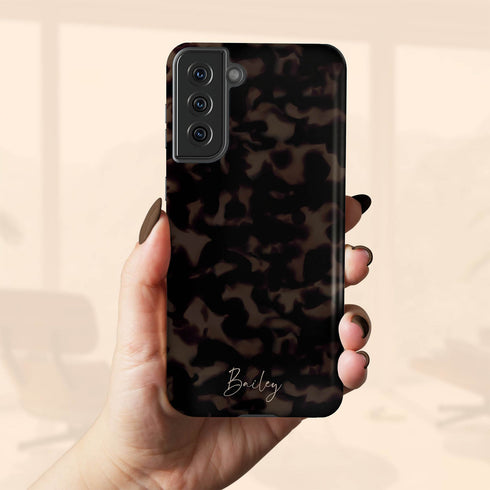 Custom Signature Name Tortoiseshell Galaxy Case