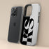 Personalized Minimalist Two-Tone Solid iPhone Case