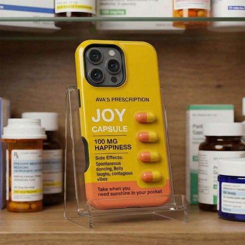 Personalized Playful Mood Capsule iPhone Case