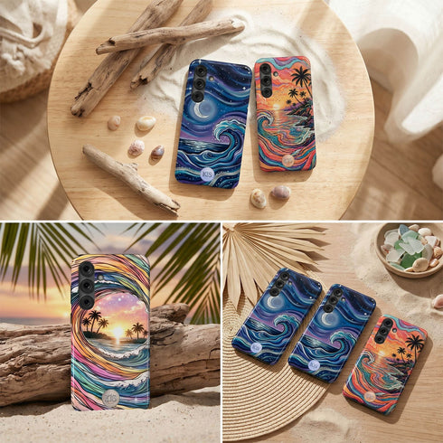 Personalized Ocean Flow Galaxy Case